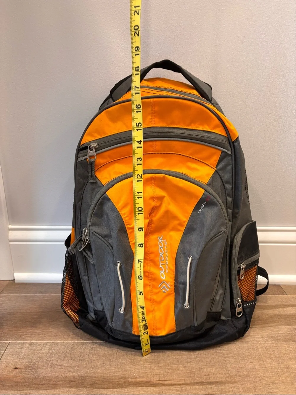 Outdoor Products Men’s Orange and Gray Everyday Backpack